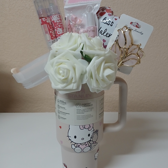 Stanley Pink Drinkware with White Accents - Picture 2 of 3